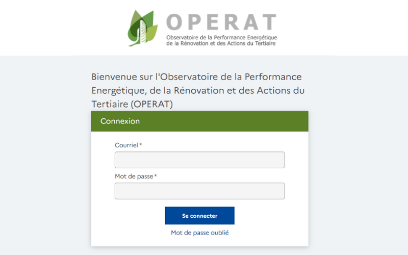 Report déclaration OPERAT